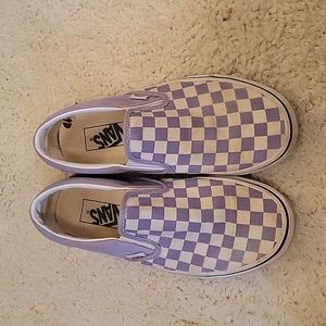 Vans 💜 Purple Checkered Shoes